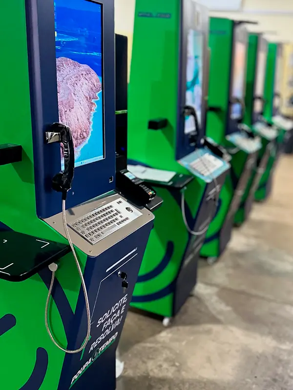 CIX — detalhe do totem interativo